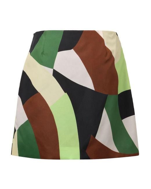 Plan C Green Gocaa Mini Skirt