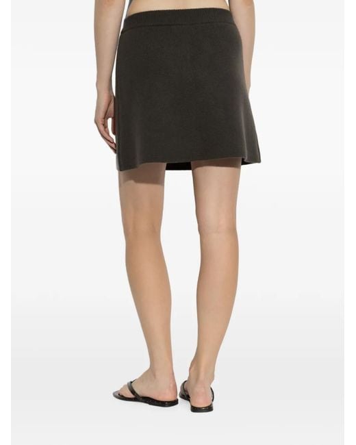 Lisa Yang Black Clare Knitted Mini Skirt