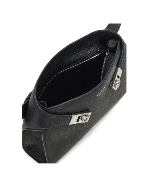 Ferragamo Black Hug Belt Bag for men