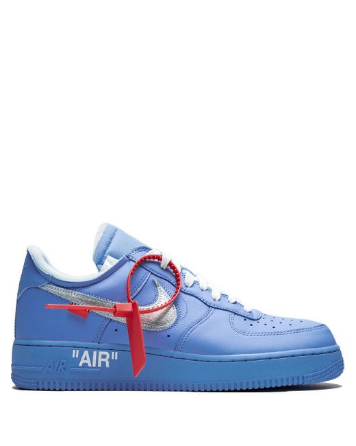 nike off white air force one blue