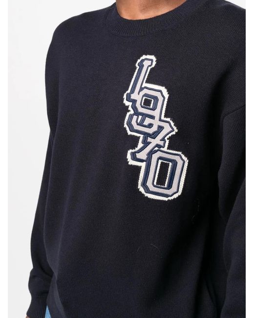 KENZO Blue "Tiger Varsity" Jersey for men