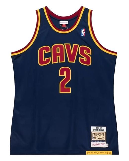 Mitchell & Ness Blue "Nba Cleveland Cavaliers 2011 Kyrie Irving" Alternate Jersey Top for men