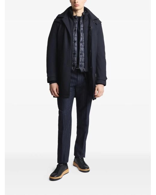 Fay Blue Hooded Coat for men