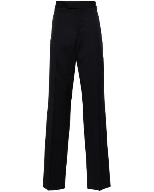 Vivienne Westwood Blue Mid-Rise Tailored Trousers for men