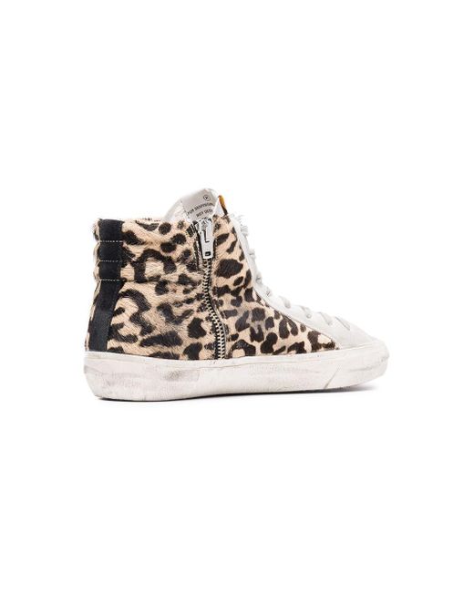 Golden goose outlet high top leopard