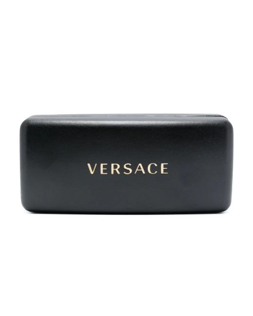Versace Gray La Medusa Oval-Frame Sunglasses