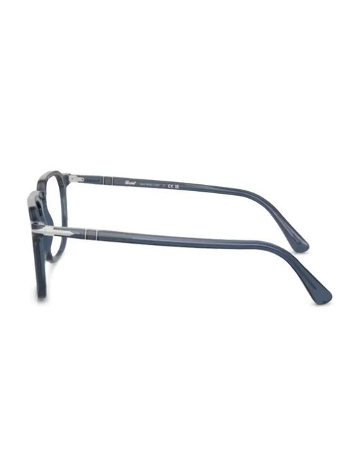 Persol Blue Geometric-Frame Glasses