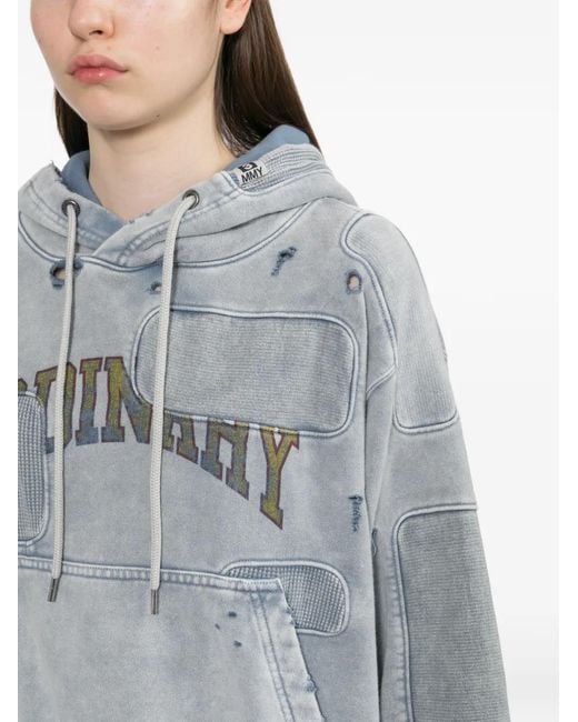 Maison Mihara Yasuhiro Gray Printed Hoodie