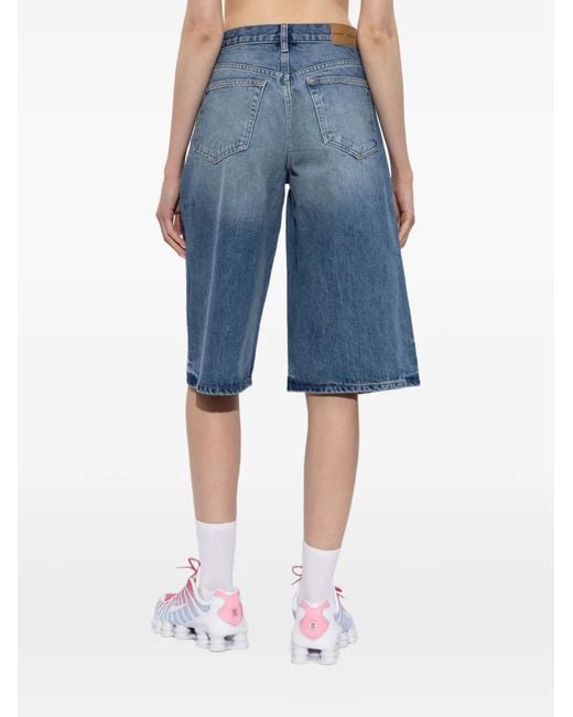 Samsøe & Samsøe Blue Saveyra Patch-Pocket Shorts