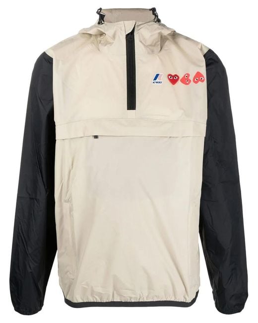 COMME DES GARÇONS PLAY Natural Hooded Pullover Jacket