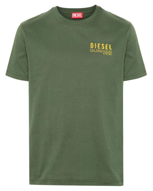DIESEL Green T-diegor-k72 T-shirt for men
