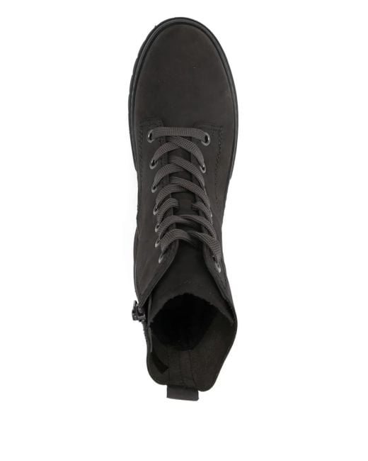 Botas con suela gruesa y cordones Gabor de color Black