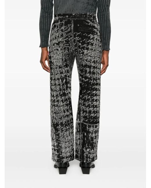 DIESEL Gray Patterned Pants for men