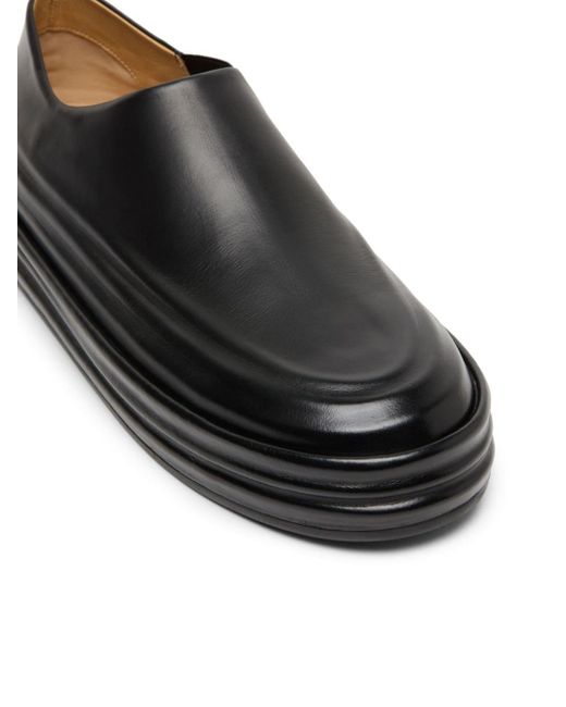 Marsèll Gray Flatform Slip-on Leather Sneakers for men