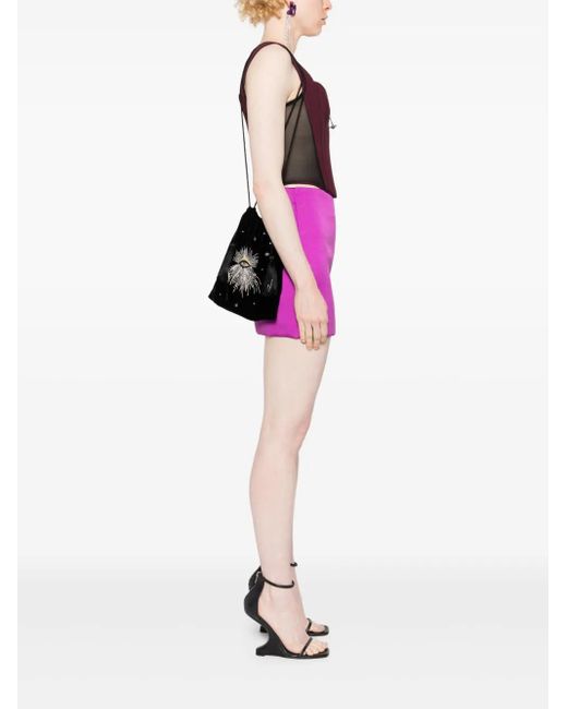 HAMOULET Black Hamsa Tote Bag