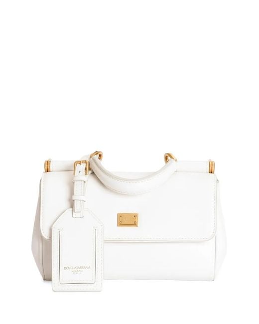 Dolce & Gabbana White Mini My Sicily Handbag