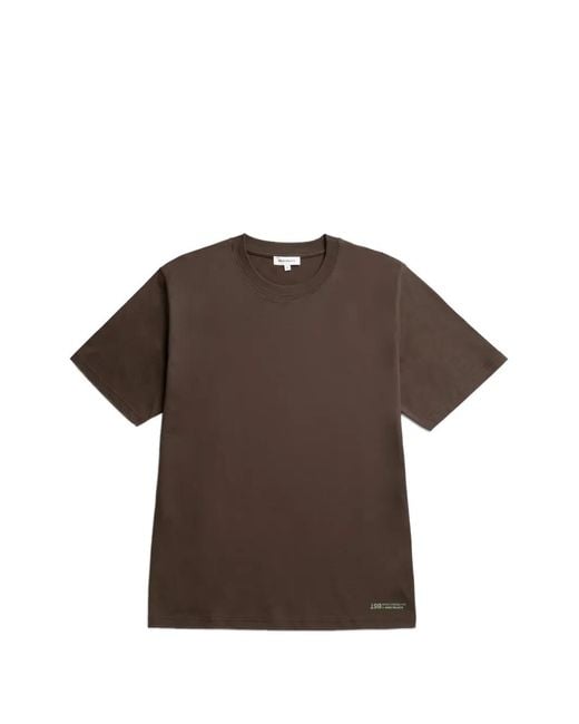 Norse Projects Brown X Bst Logo-Print T-Shirt for men