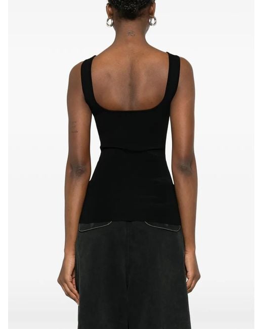 Entire studios Black Sleeveless Top