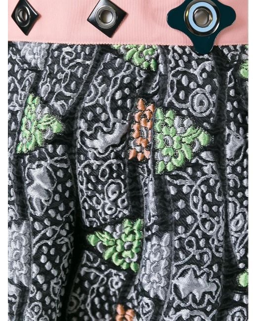 Peter Pilotto Gray 'Kinetic' Maxi Skirt