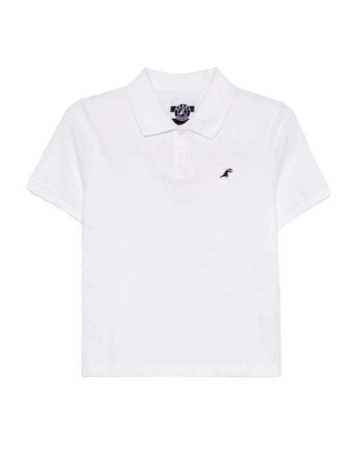 Polo Dino À Broderies SPORT b. by agnès b. en coloris White