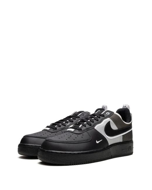Nike Black Air Force 1 React Sneakers