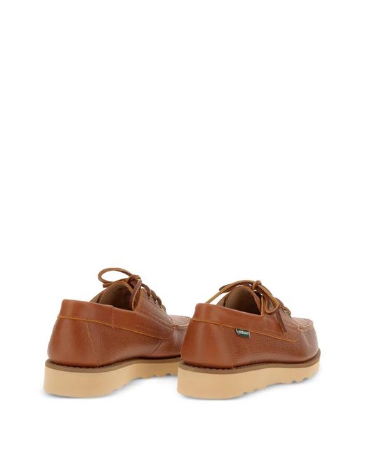 Sebago Brown Leather Loafers for men
