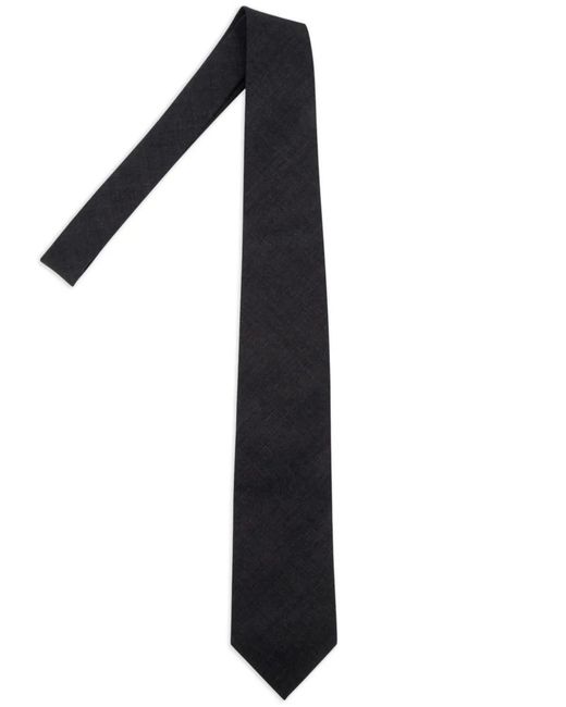 Brunello Cucinelli Black Textured Tie for men