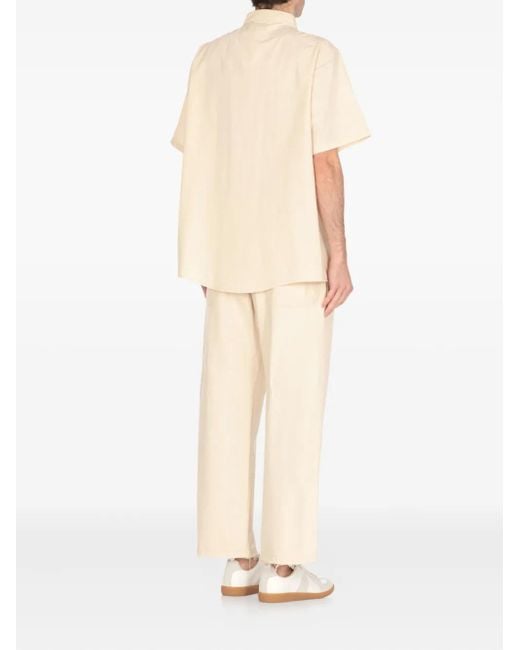 Maison Margiela Natural Short-Sleeve Chest-Pocket Shirt for men