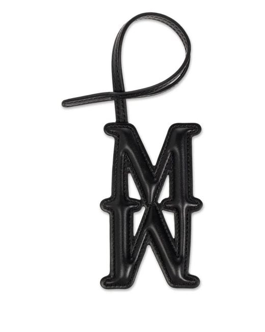Max Mara White Logo Bag Charm