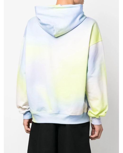 BLUE SKY INN Blue Logo-Embroidered Tie Dye Hoodie for men