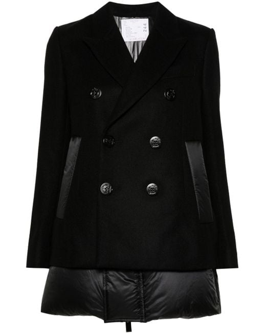 Sacai Black Padded Blazer