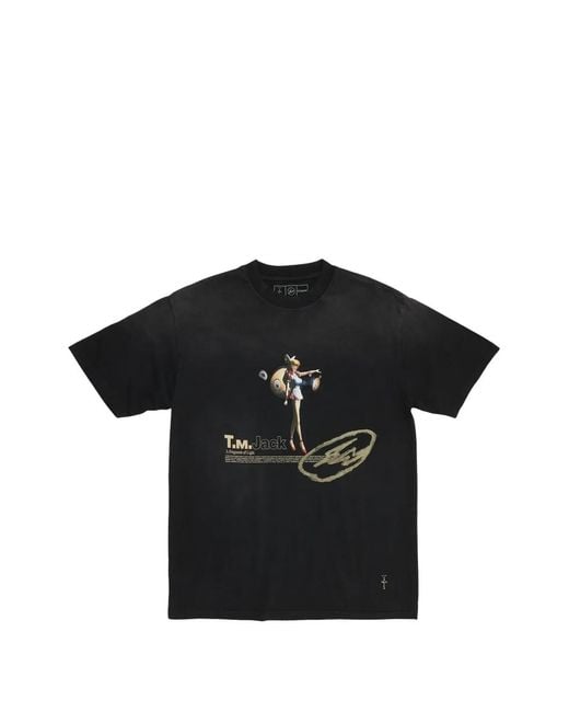 Travis Scott Cactus Jack X Fragment X Takashi Murakami Tokyo Jack T-Shirt  in Black for Men | Lyst