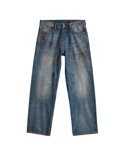 G-Star Blue Straight Trousers for men