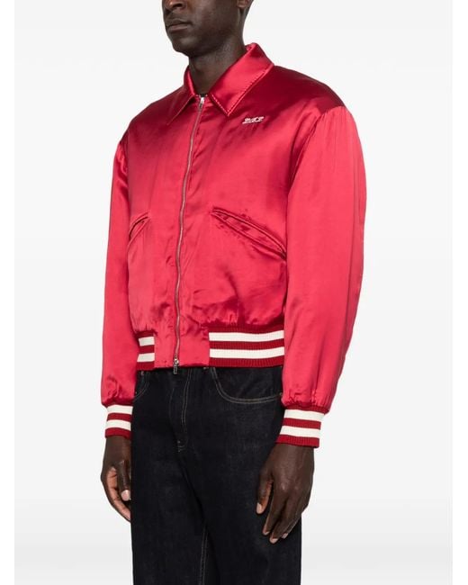 Chaqueta Bómber Con Parche Del Logo Second/Layer de hombre de color Red