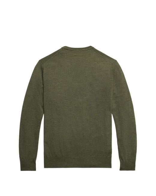 Polo Ralph Lauren Green Logo-Embroidered Sweater for men