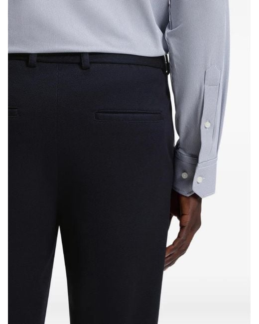 Boss Black Textured Tailored Trousers for men