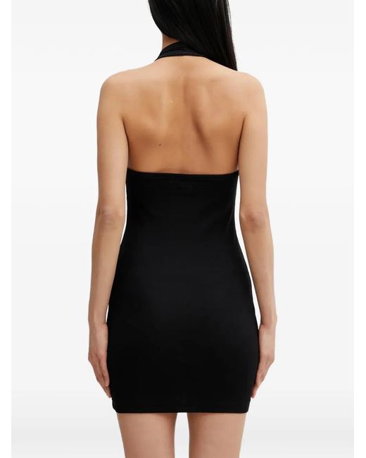 Vetements Black Ribbed Mini Dress