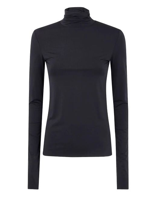 Top Con Collo A Lupetto E Maniche Lunghe di Sportmax in Blue