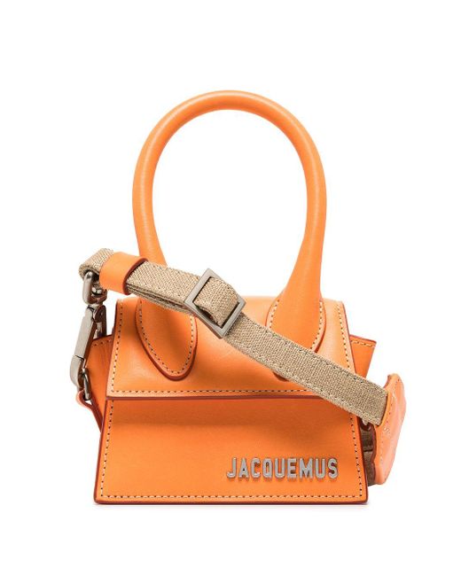 Jacquemus Orange Le Chiquito Leather Mini Bag for men