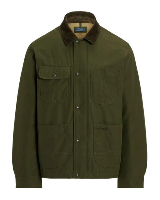 Polo Ralph Lauren Jacke mit Cordkragen in Green für Herren