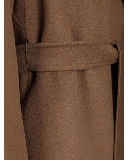 Max Mara Brown Belted Wool Coat
