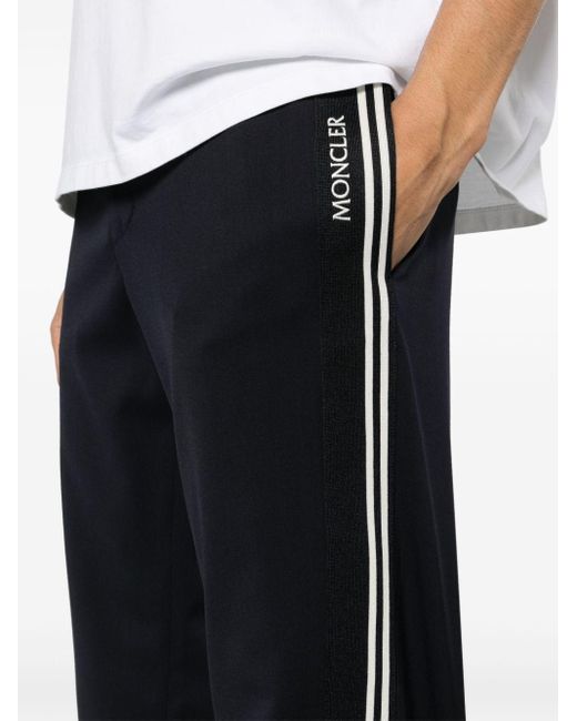 Moncler Black Logo-patch Track Pants for men