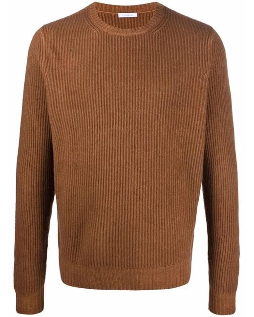 Malo Brown Round Neck Jumper for men