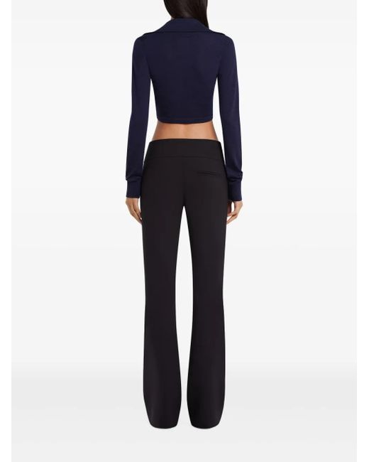 Courreges ツイスト クロップド プルオーバー Blue