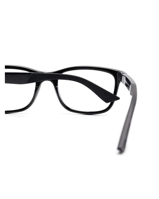Montblanc Black Rectangle-Frame Glasses