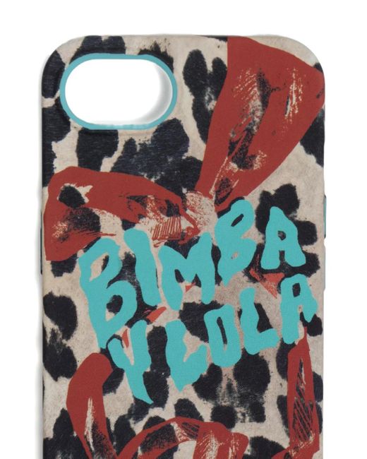 Bimba Y Lola Natural Leopard-Print Iphone E Case