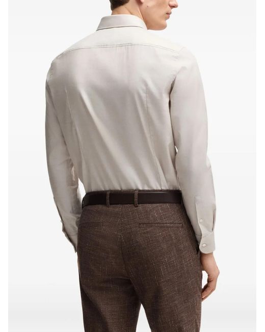 Boss Gray Long-Sleeve Shirt for men