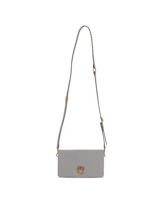 Pinko White Love Classic Mini Bag