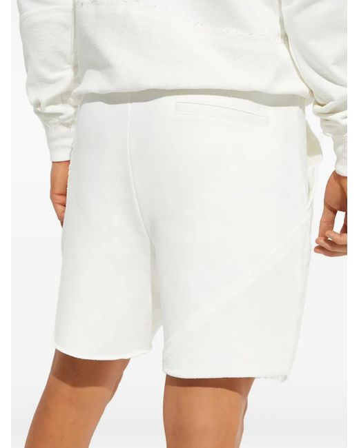 SER.O.YA White Yanni Drawstring Stitched Shorts