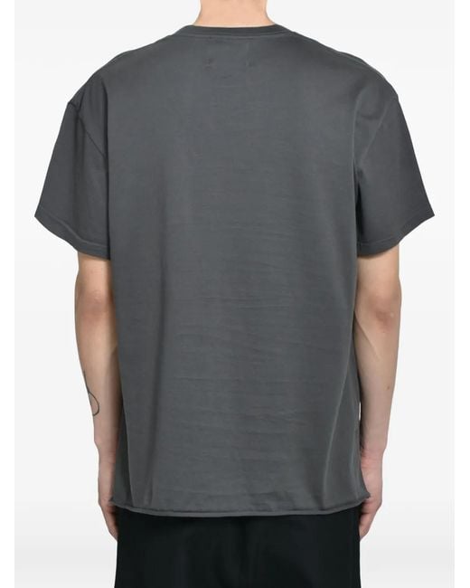 CEDARWOOD Gray Graphic-Print T-Shirt for men